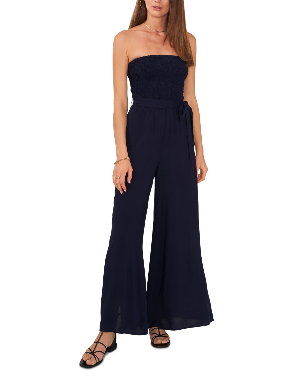 1. State Strapless Wide-Leg Jumpsuit In | Navy