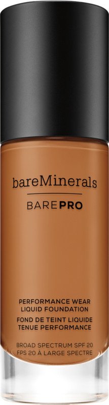 Bareminerals Barepro Performance Wear Liquid Foundation Broad Spectrum Spf 20 | Oak 20 (For Tan Cool Skin With Rosy Undertones) 1.0Oz