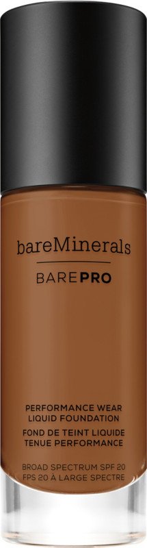 Bareminerals Barepro Performance Wear Liquid Foundation Broad Spectrum Spf 20 | Espresso 27 (For Deep Cool Skin W/ Red Undertones) 1.0Oz